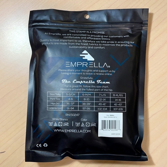 Emprella pack of six ladies thongs, size small - Picture 5 of 7